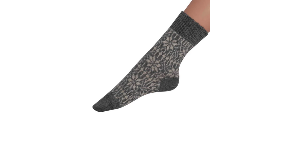 Lot De 3 Paires De Chaussettes Norvégiennes Harmony - Laine, Pour Randonnée, Tailles 39-50, Grises